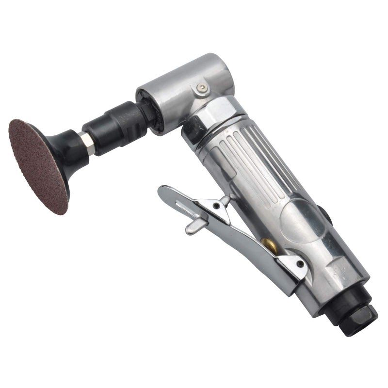 PROSHI Angle air die grinder 1/4" with 4 pcs 2" roll lock sanding discs, polished color angle pneumatic die grinder - Image 5